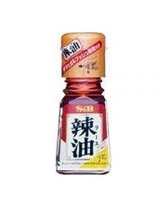 S&B Foods Easy-Press Button Drip-Proof Chili Oil Bottle 31g