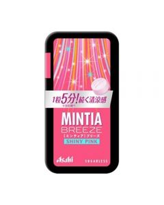 Asahi MINTIA BREEZE Long-lasting Cool Mint Tablets (SHINY PINK/Sweet Fruity Fragrance) 30 Tablets