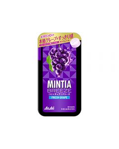 Asahi MINTIA BREEZE Large Fruit Mint Tablets (Refreshing Grape Flavor) 30 Tablets