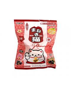 DAISO Lucky Cat Cartoon Toy Blind Box Bath Ball (4 Random Styles/Orange Fragrance) 1 Piece