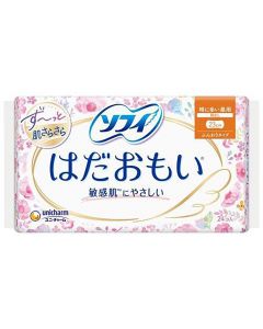 Unicharm Sofy Sensitive Skin Dry Daily Use Sanitary Pads Without Wings (23cm) 24 pcs
