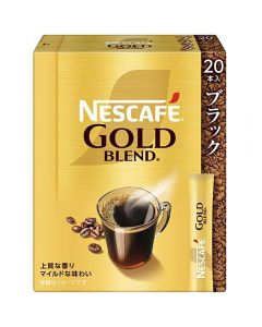 NESTLÉ Nescafe Gold Blend Instant Black Coffee Drink Sticks (Classic Original Flavor) 20 Count