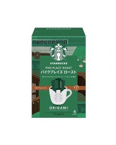 STARBUCKS ORIGAMI Pike Place Roast Pike Place Market Hand-Drip Coffee (Medium Roast/Rich Taste) 4 Bags