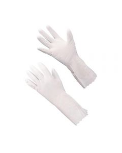 SHOWA Heavy-Duty Non-Slip Vinyl Housekeeping Gloves - Thin (Size L/White) 1 pair