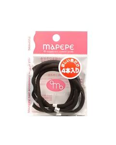 Chantilly Mapepe High Elasticity Hair Tie Rubber Band - Standard (Brown) 4 pieces