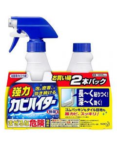 Kao Bathroom Strong Mold Removal Foam Cleaner Spray (Regular Pack + Refill) 400ml + 400ml