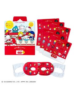 HONYARADOH x Sanrio MIX Cartoon Perforated Steam Eye Mask (Apple Scent) 6-pack