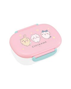 OSK x CHIIKAWA Single-Layer Antibacterial Bento Box - Pink and Blue Color Scheme (Includes 2 Inner Boxes) 360ml