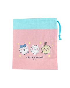OSK x CHIIKAWA Drawstring Storage Cup Bag - Pink and Blue Color Scheme (1 piece)