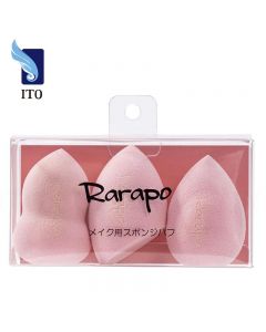 ITO Rarapo 3D Multi-functional Makeup Sponge Set (Pink/3 Shapes) - 3 Pieces