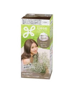 [Newly Upgraded] KAO Liese Foam Hair Dye (Light Ash Brown) 115ml