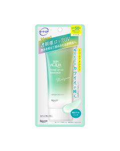 [Upgraded Packaging] ROHTO Skin Aqua Tone Up Moisturizing Brightening Color Correcting Sunscreen SPF50+/PA++++ (Mint Green) 70g