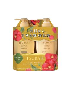Fine Today TSUBAKI PREMIUM Golden Camellia Nourishing Repair Shampoo and Conditioner Set (Floral and Fruity Scent) 450ml + 450ml