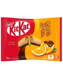 NESTLÉ KitKat Chocolate Coated Wafers (Orange Chocolate Flavor) - 9 pieces