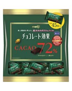 Meiji 72% Cocoa Low GI High Cocoa Polyphenols Chocolate (Large Bag) 225g