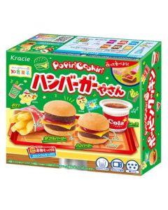 Kracie Popin' Cookin' Burger Shop Theme — Edible DIY Kit (Calcium-Enriched) — 22g