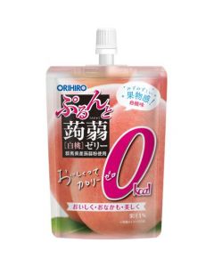 ORIHIRO Zero-Calorie Konjac Jelly Stand-up Pouch (White Peach Flavor) — 130g