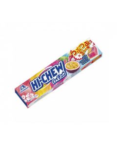 Morinaga HI-CHEW Chewy & Juicy Candy Sticks (Tropical Fruit Mix with Fruit Bits) - 12 pieces