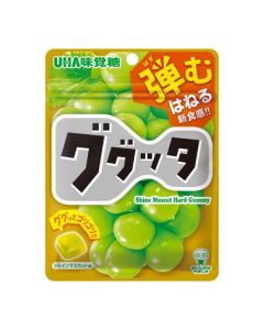 UHA Mikakuto GUGUTTA Chewy & Elastic Hard Gummy Candy (Muscat Grape Flavor) - 58g