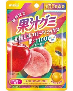 [Limited Time Only] Meiji 100% Fruit Juice Gummy (Popular Mixed Fruit Flavor) 47g