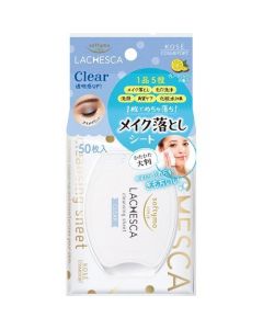 KOSE Softymo LACHESCA Pore-Cleansing & Moisturizing Makeup Remover Wipes (Blue – Refreshing & Brightening Type) – 50 Sheets