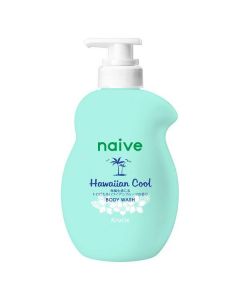 [Limited Quantity] Kracie Naive Hawaiian Cool Body Wash (Tropical Hawaiian Fruit Scent) – 100% Plant-Derived Cleansing Ingredients – 530ml