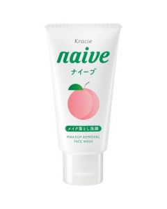 Kracie Naive Peach Leaf Extract Moisturizing Makeup-Removing Foam Cleanser - Mini Size (Peach Scent) 45g