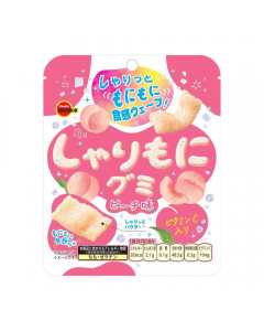 Bourbon Syarimoni Sour-Sweet Crunchy-Coated Chewy Gummy Candy (Peach Flavor) 57g