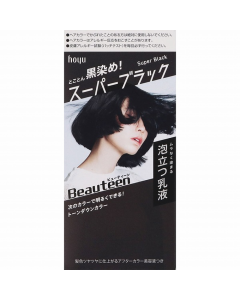 HOYU Beauteen Botanical Oil Hair Color Foam - Ultra-Rich Black (Fresh Fruity Scent) 1 Set (32g + 96ml + 5ml)