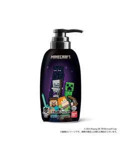 ZENBU WASH Bandai x Minecraft Charcoal All-in-One Cleansing Body Wash - Netherworld Soap Scent (for hair, face, and body) 250ml