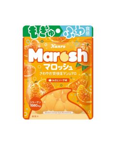 Kanro Marosh Marshmallow Mandarin Orange Soda Flavor 46g