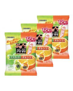 ORIHIRO Konjac Jelly (Muscat & Orange) (Pack of 3)