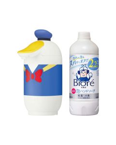 [Disney Limited Edition Design] KAO Kao x Donald Duck Biore U Automatic Foaming Hand Soap Dispenser Set (Machine*1 + Hand Soap Refill 430ml + 4 Batteries) 1 Set