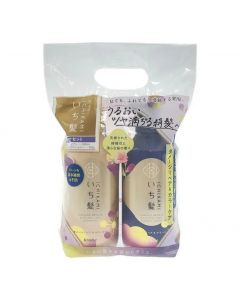 KRACIE ICHIKAMI Post-Color Damage Repair and Color Protection Shampoo and Conditioner Set - Lemon Blossom and Cherry Blossom Scent (Shampoo 450ml + Conditioner 450g)