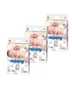 unicharm moony Natural Moony Tape Type (S size) (Pack of 3)