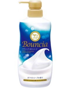 Cow Brand Bouncia Body Soap White Soap Scent 480ml