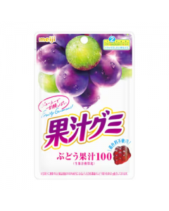 Meiji Fruit Juice Gummy Grape Flavor 54g