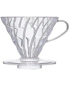 Hario V60 Plastic Coffee Dripper, Size 02, Clear