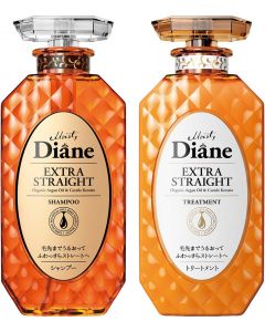 Diane Perfect Beauty Extra Straight Set Shampoo & Treatment Floral & Berry Scent 450ml x 2