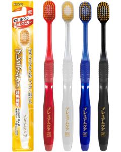 Ebisu Premium Care Toothbrush 6-row Regular Medium Bristles (Color assorted) 1p