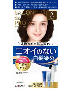Dariya Salon de Pro Unscented Hair Color Quick Dye Cream 6  40g+40g