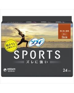 Unicharm Sofy Sports Without Wings 24pcs (26cm) 