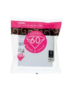 Hario V60 Paper Coffee Filters, Size 03, White (Untabbed)