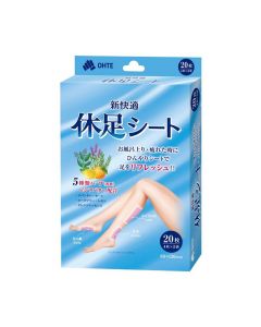 OHTE New Comfortable Foot Rest Sheets 5 Types of Herbal (Fragrance) Ingredients 20 sheets (4 sheets x 5 packs)