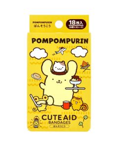 Santan Sanrio Pompompurin Character CUTE AID Bandage 18 sheets