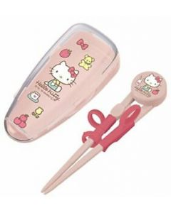 Skater Hello Kitty Deluxe Training Chopsticks Attached Case