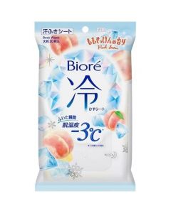 KAO Biore Cold Peach Scent Sweat Wiping Sheet (20pc)