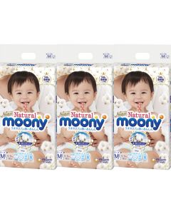 unicharm moony Natural Moony Tape Type (M size) (Pack of 3)