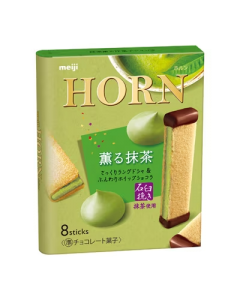 Meiji Horn Scented Matcha Chocolate 8 sticks