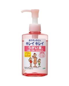 LION KireiKirei Children's Mouthwash 200ml (Peach-Pink)